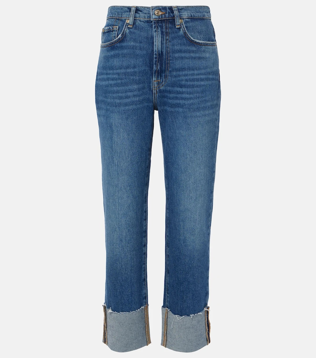 7 For All Mankind - Logan high-rise cropped slim jeans
