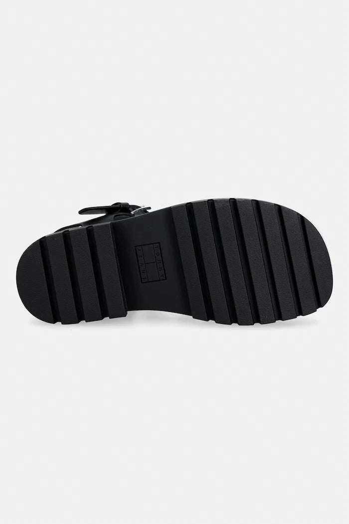 Tommy Jeans açık topuklu sandalet ayakkabı kadın TJW JELLY FISHERMAN SANDAL