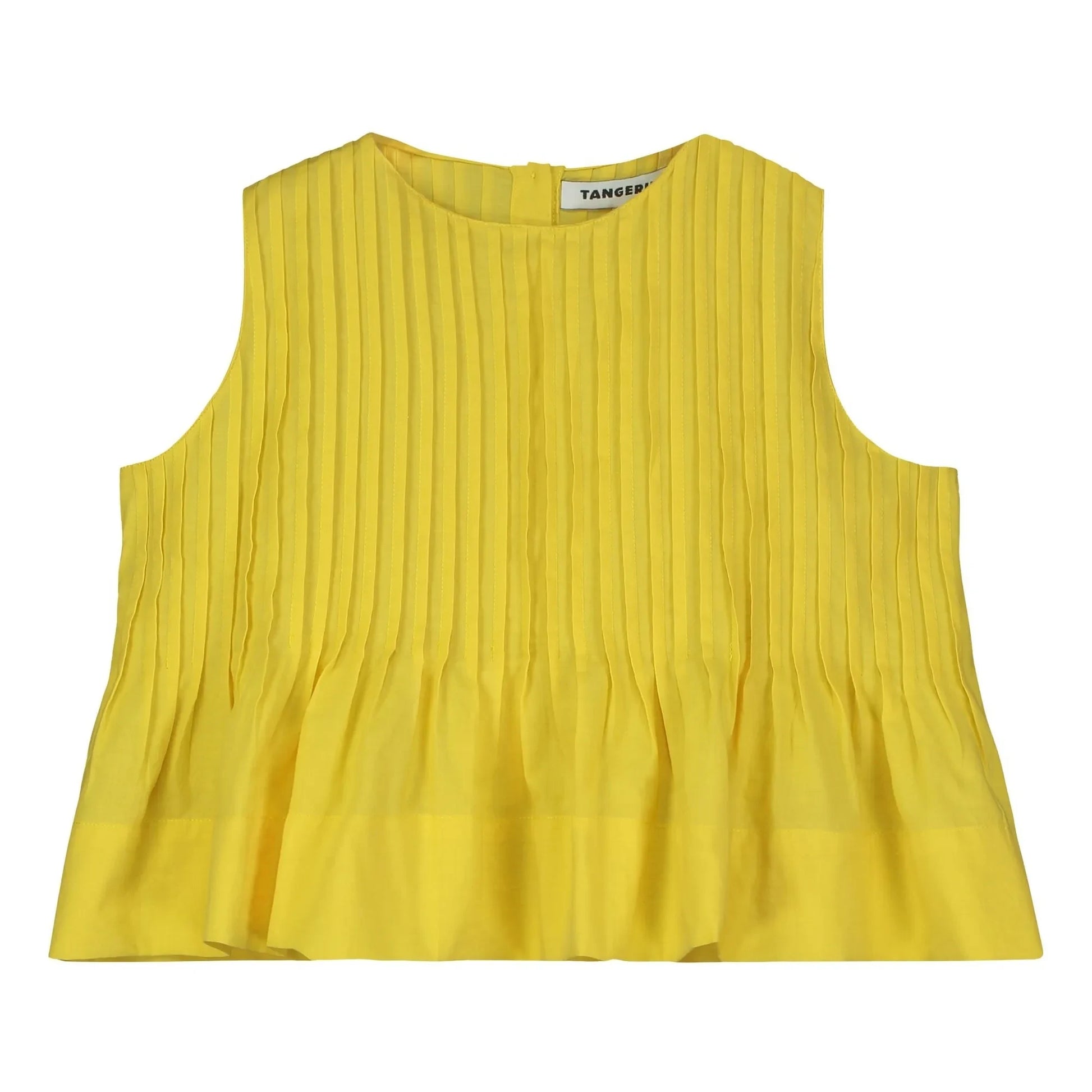 Tangerine - Pleated Top | Yellow
