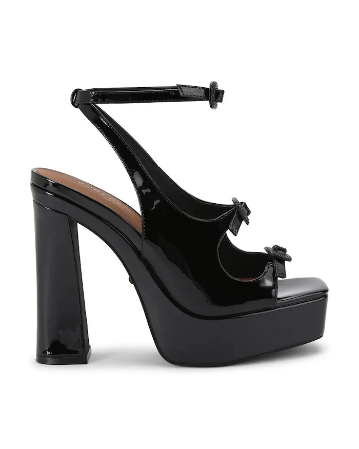 Kurt Geiger London Topuklu Deri Sandalet Buckle Platform Sdl