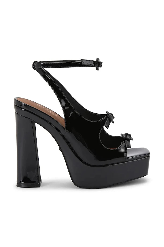 Kurt Geiger London Topuklu Deri Sandalet Buckle Platform Sdl