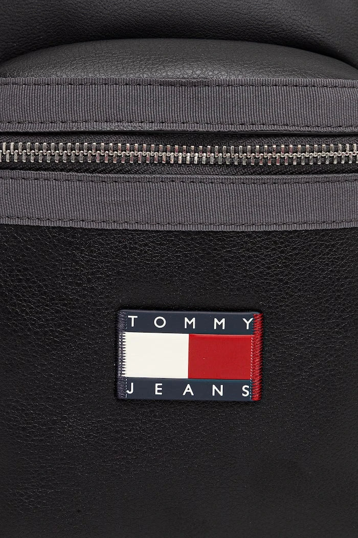 Tommy Jeans erkek suni deri omuz çantası