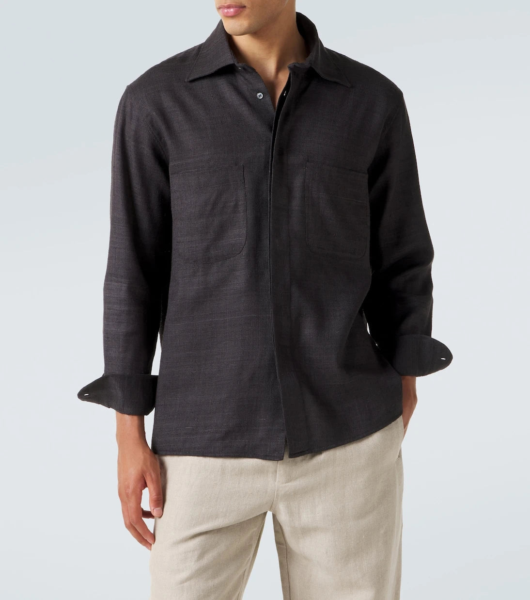 Saman Amel - Regis silk shirt jacket