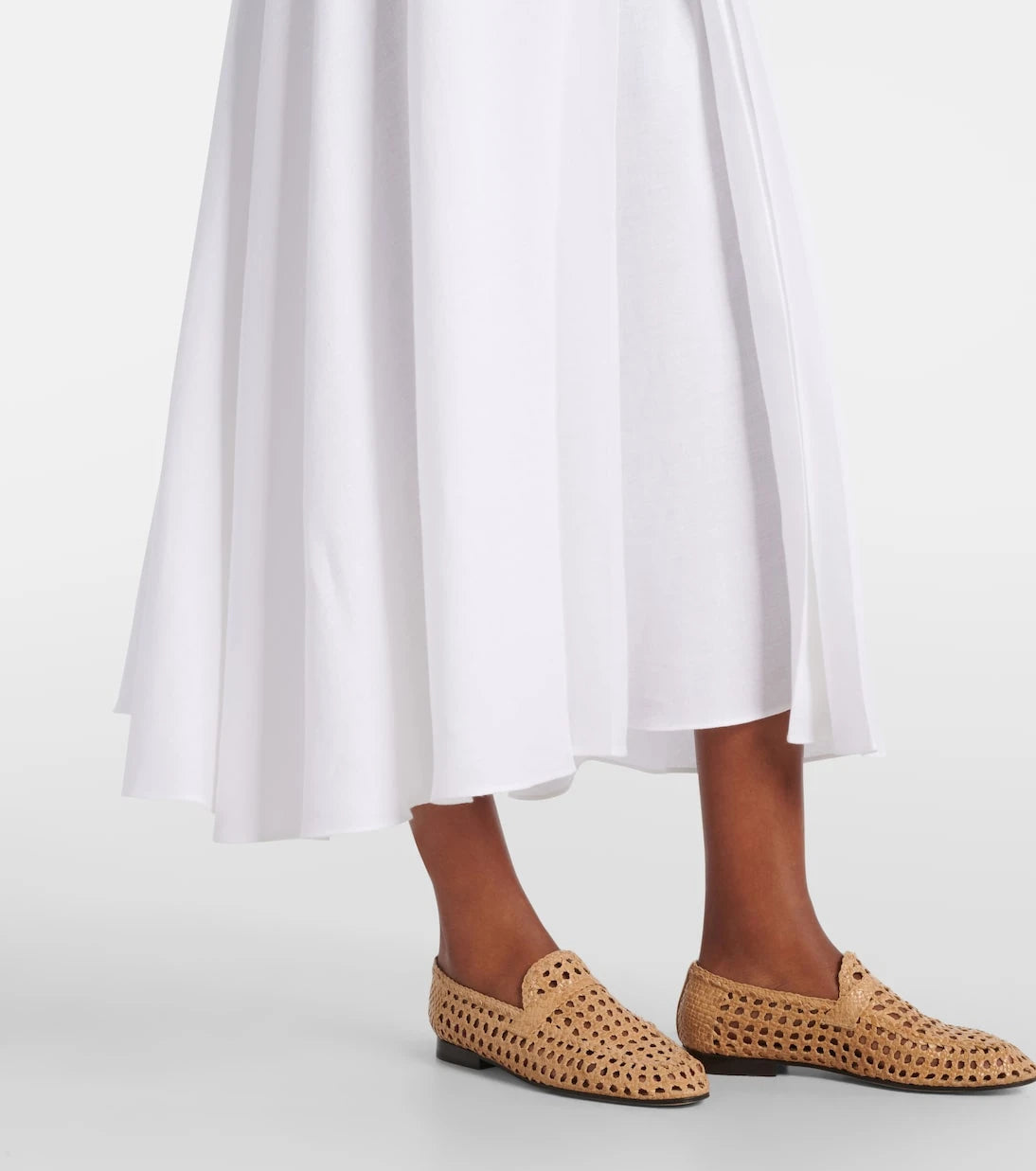 Loro Piana - Petra pleated linen maxi skirt