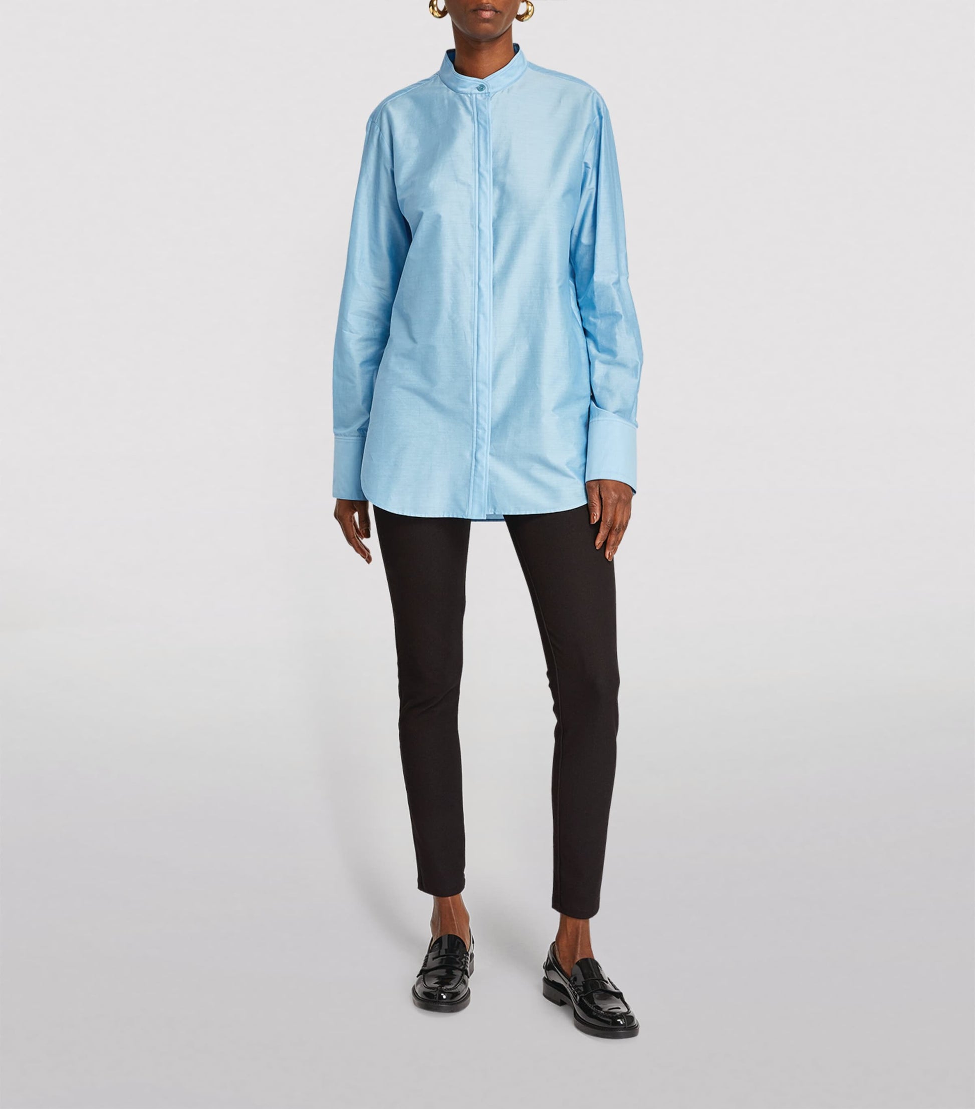 Gabardine Stretch Leggings BLACK