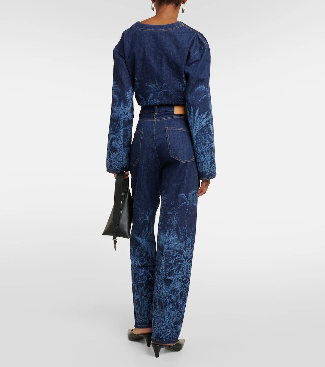 Alanui - Jungle printed high-rise jeans