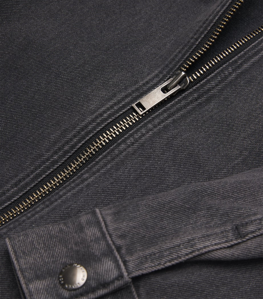 Black Harrington Denim Jacket