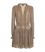 Brown Silk Nantes Mini Dress