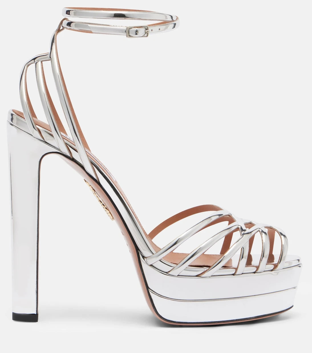 Aquazzura - Wild Dream 130 leather platform sandals
