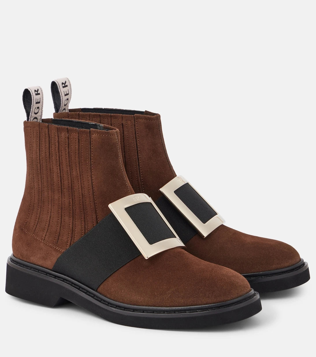 Roger Vivier - Viv' Rangers suede Chelsea boots