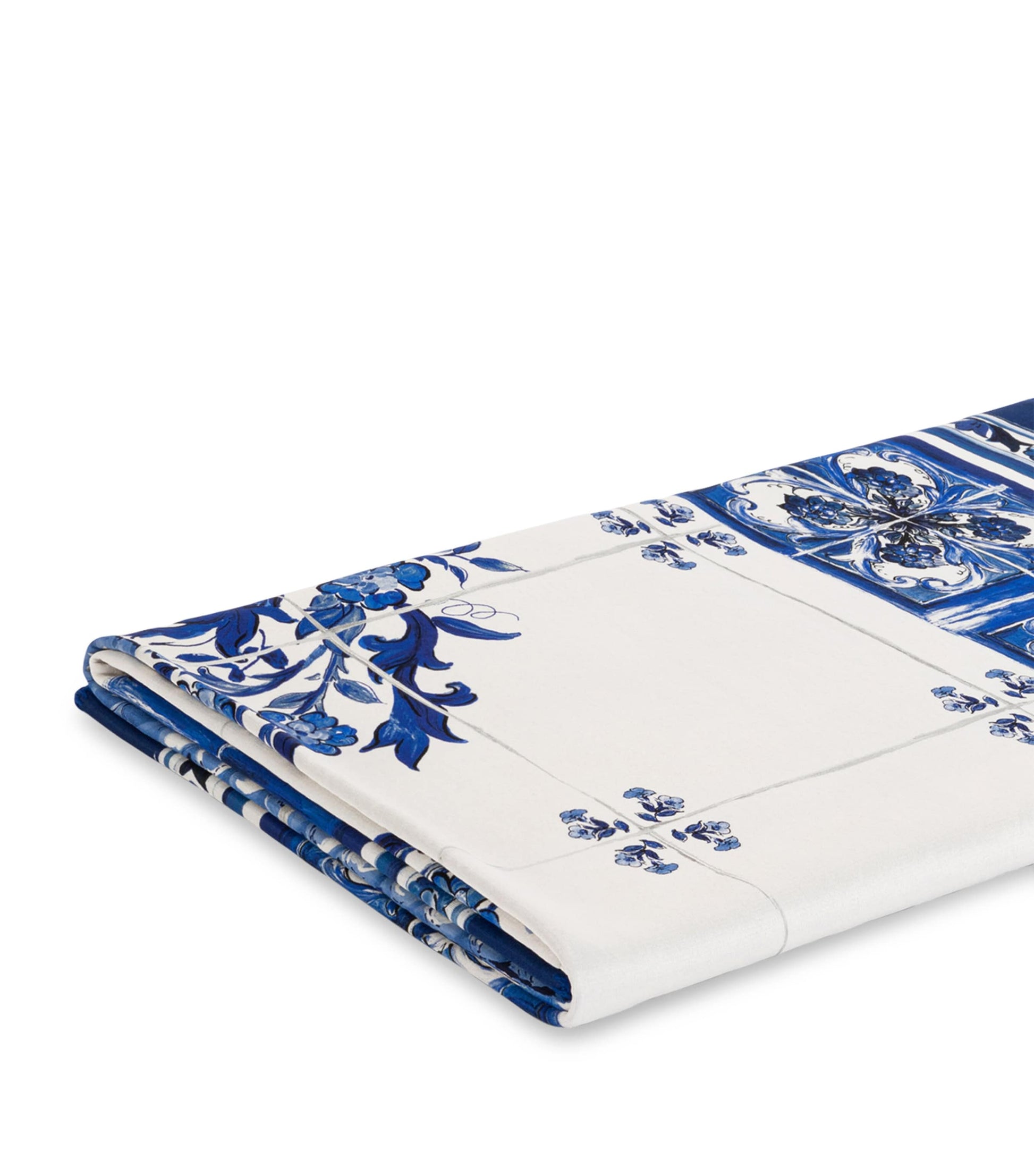 Dolce & Gabbana Casa Silk-Wool Blu Mediterraneo Throw (140cm x 180cm)