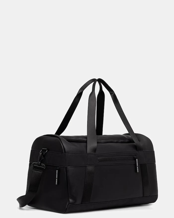 Armani Exchange erkek suni deri seyahat çantası