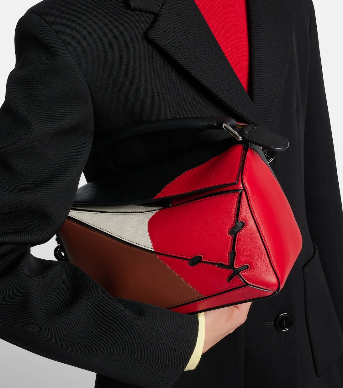 Loewe - Puzzle Lion Intarsio Small shoulder bag