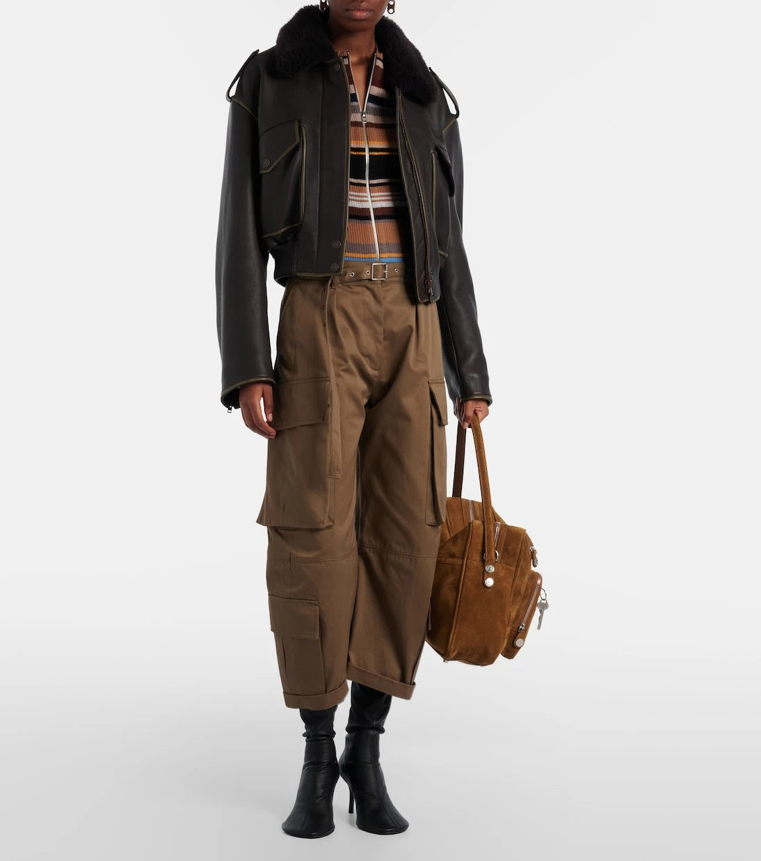 Acne Studios - Camero Camera Large suede shoulder bag