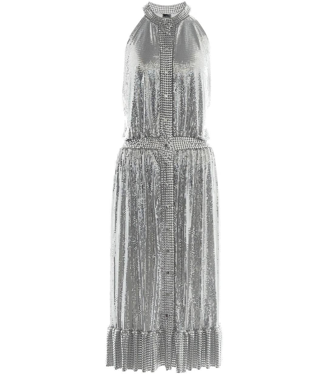 Rabanne - Chain halterneck midi dress
