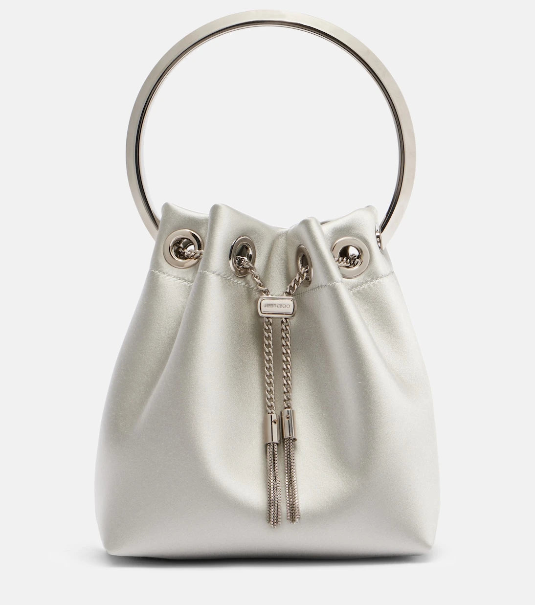 Jimmy Choo - Bon Bon satin bucket bag