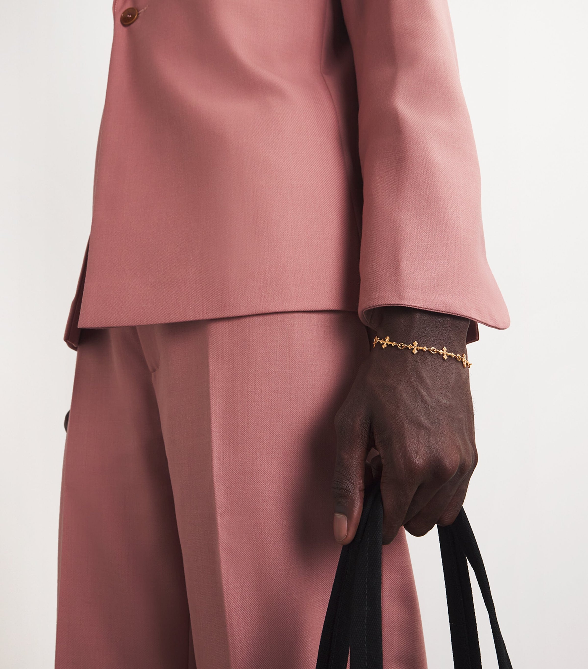 Gold-Plated Avelli Cross Bracelet