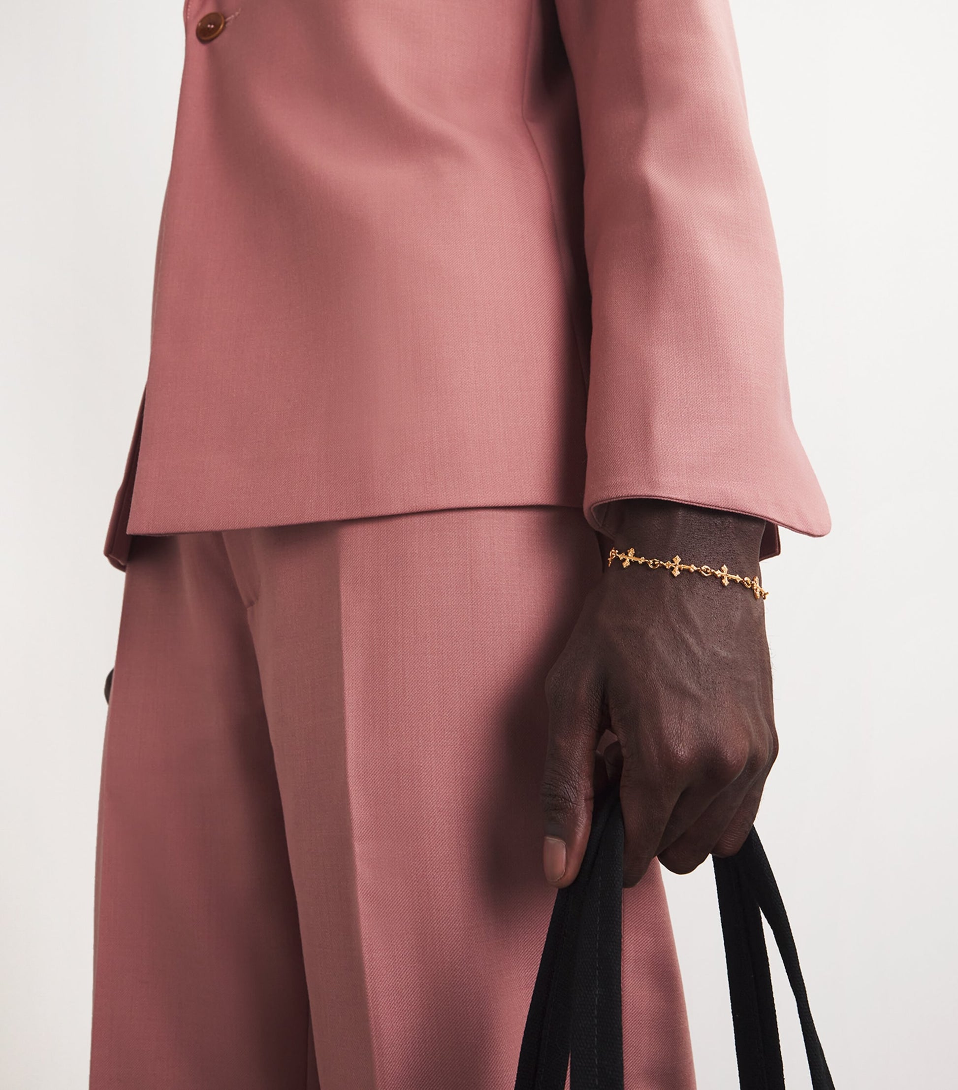 Gold-Plated Avelli Cross Bracelet