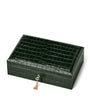 Leather Croc-Embossed Savoy Jewellery Box