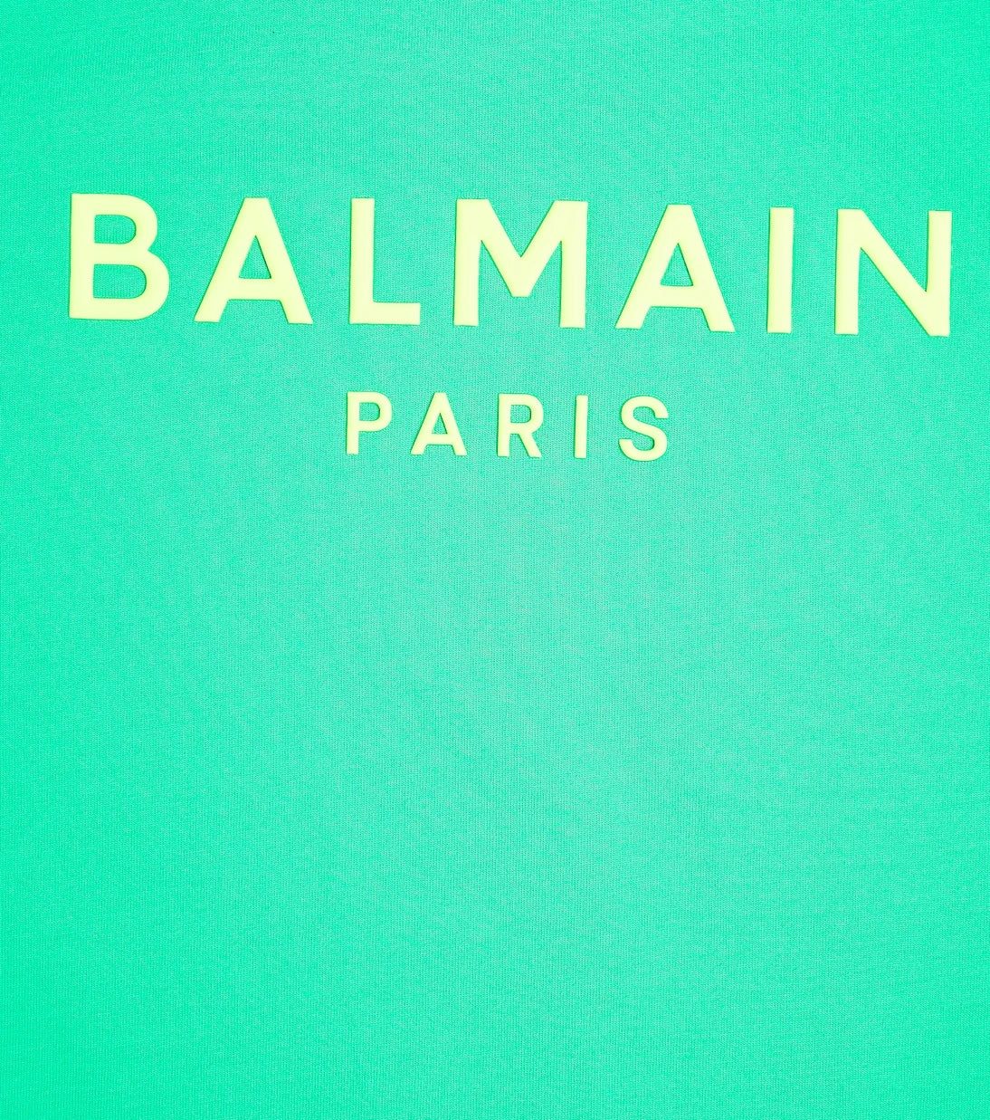 Balmain Kids - تي شيرت جيرسيه قطني بالشعار