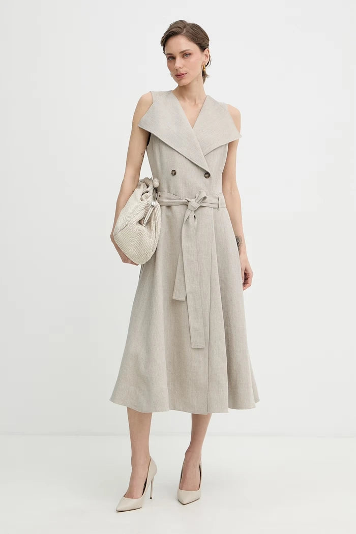 BOSS keten elbise Datrena1