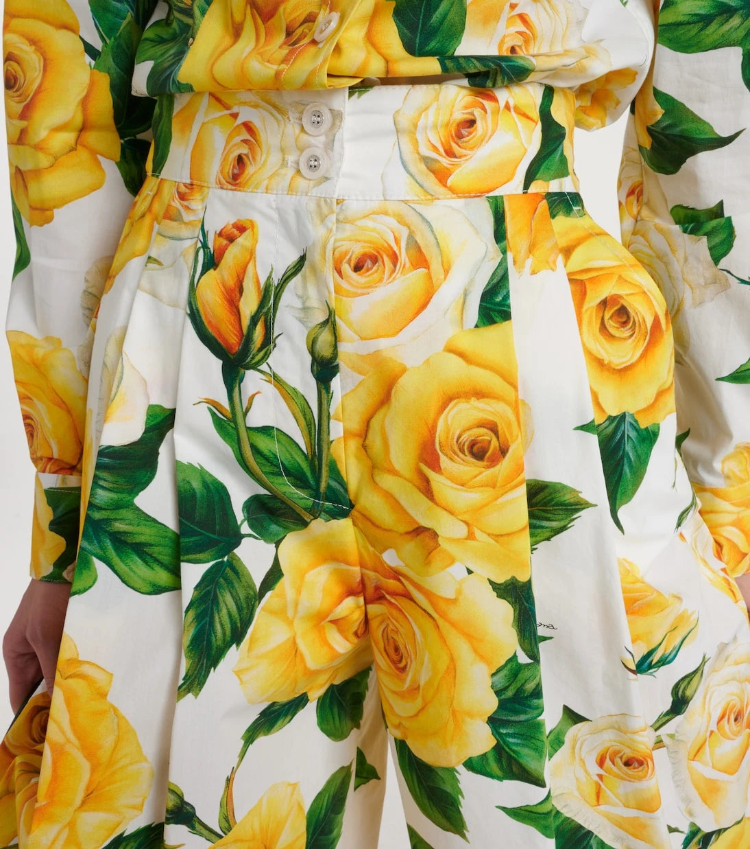 Dolce&Gabbana - Floral cotton Bermuda shorts