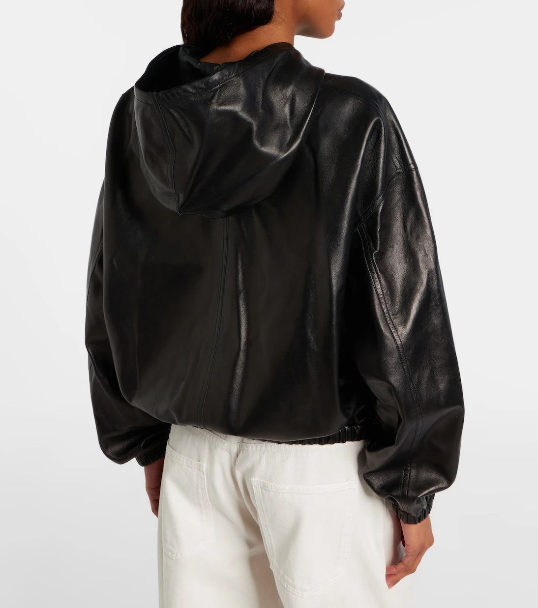 Phoebe Philo - Kapüşonlu deri bomber ceket