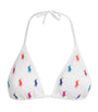 Polo Pony-Embroidered Triangle Bikini Top