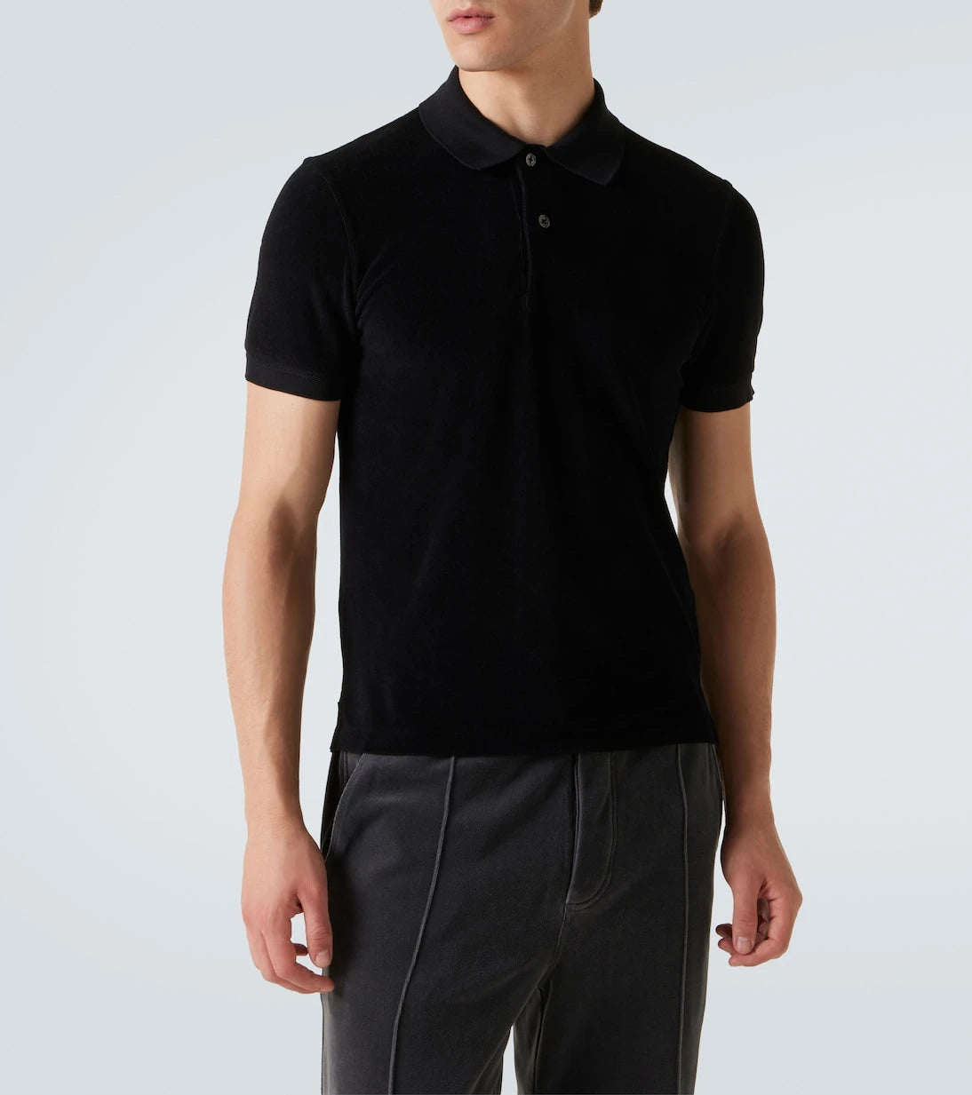 Tom Ford - Cotton-blend terry polo shirt