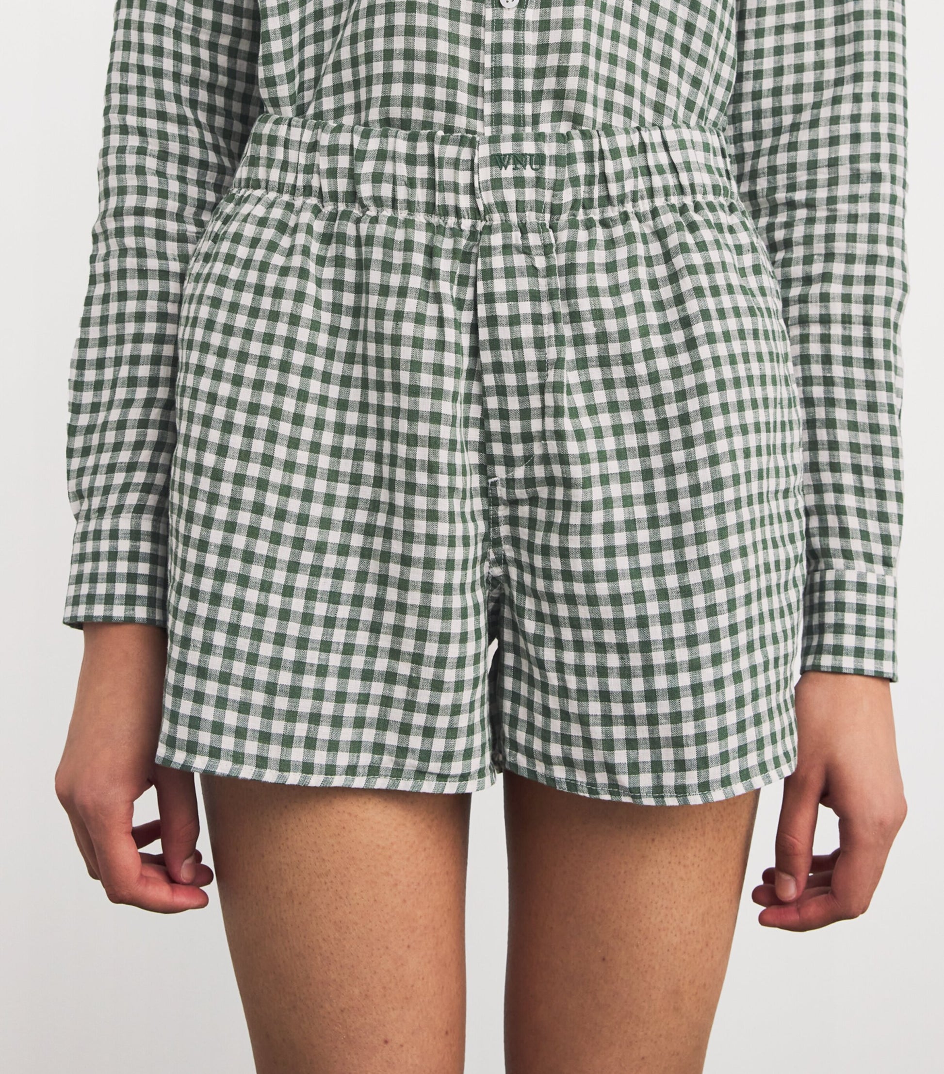 Green Linen The Boxer Shorts