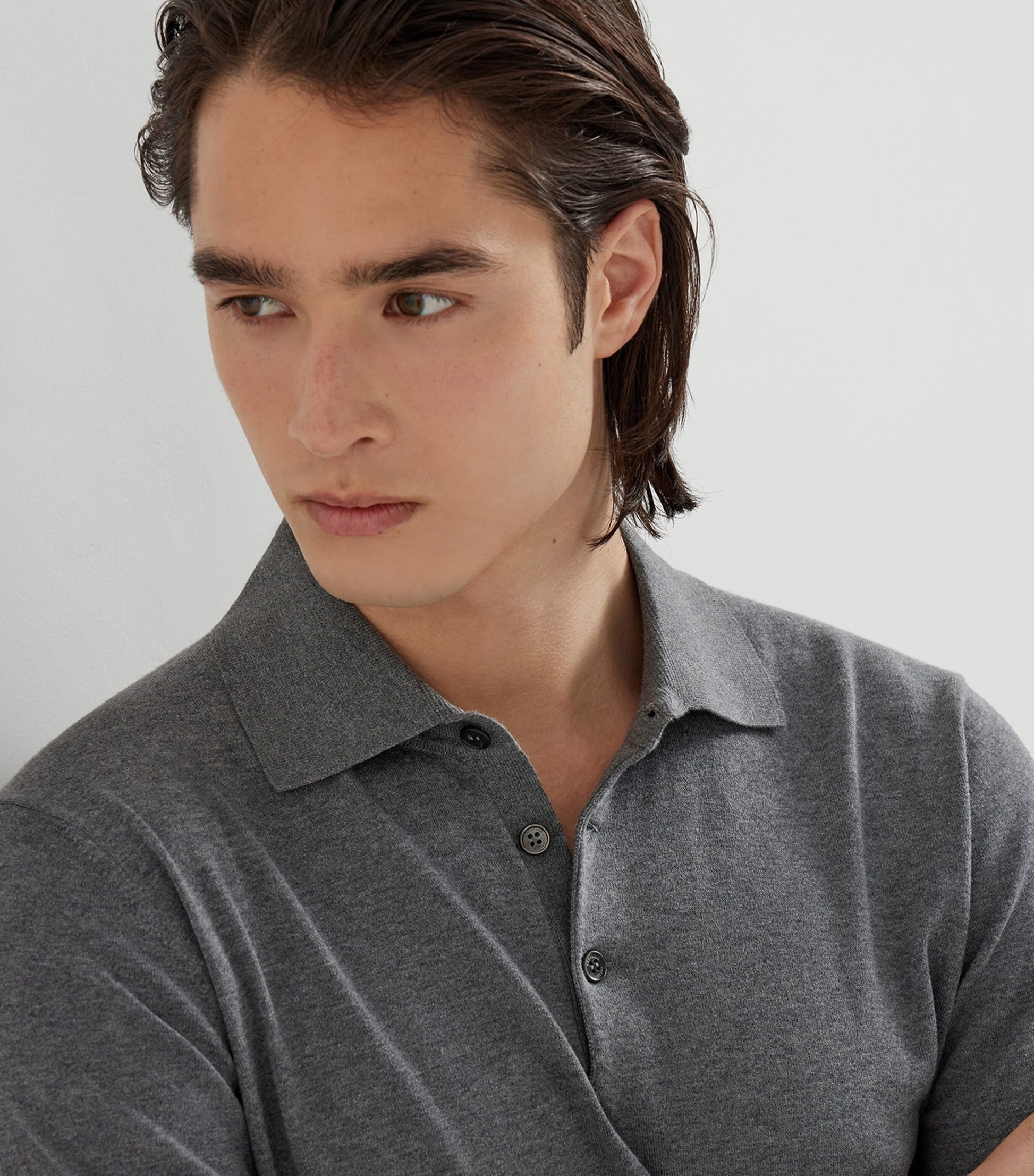 Brunello Cucinelli Cotton Polo Sweater