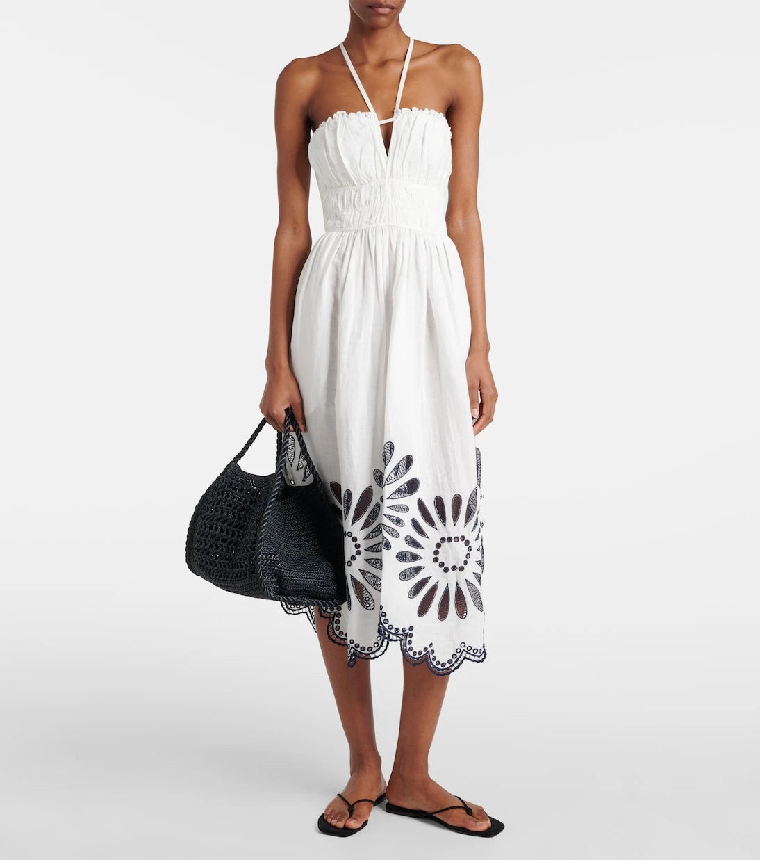 Ulla Johnson - Beatrice linen and cotton midi dress