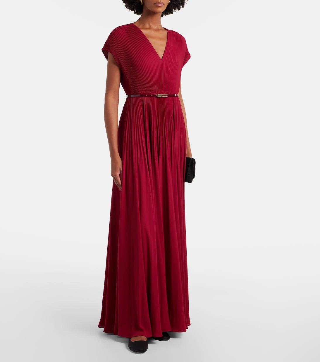 Max Mara - Elegante plissé georgette gown