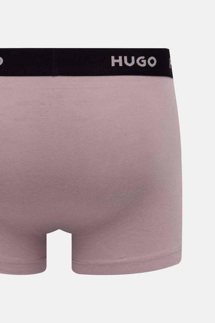 HUGO Erkek Pamuk Elastan Boxer TRUNK TRIPLET PACK 3'lü