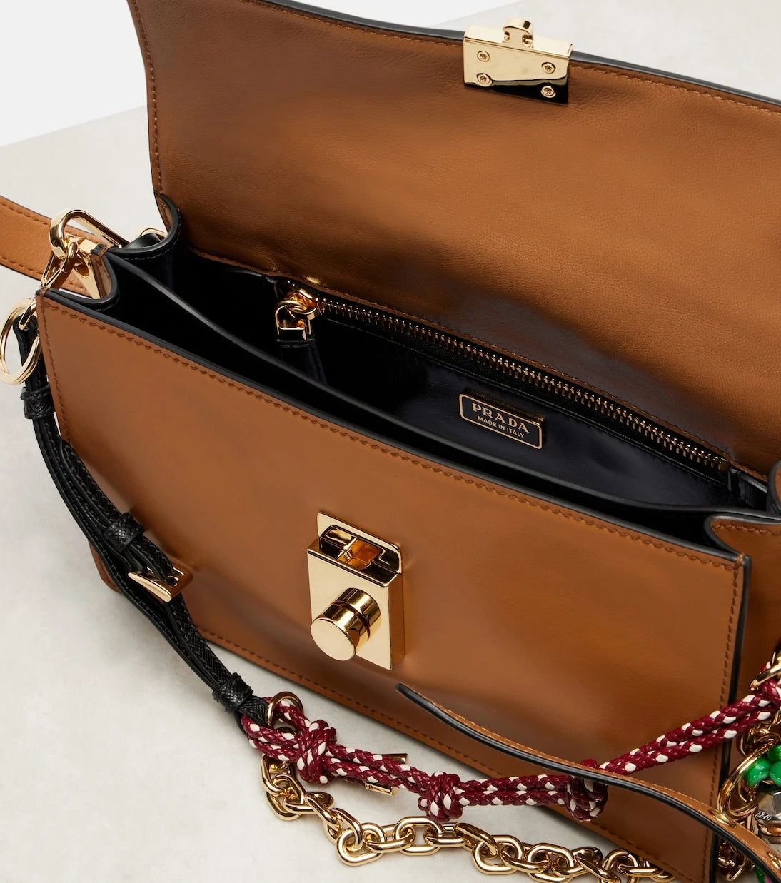 Prada - Prada Soft Sound Small leather shoulder bag