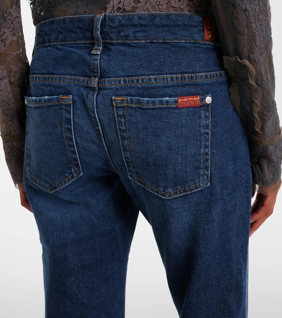 7 For All Mankind - Low-rise flared jeans