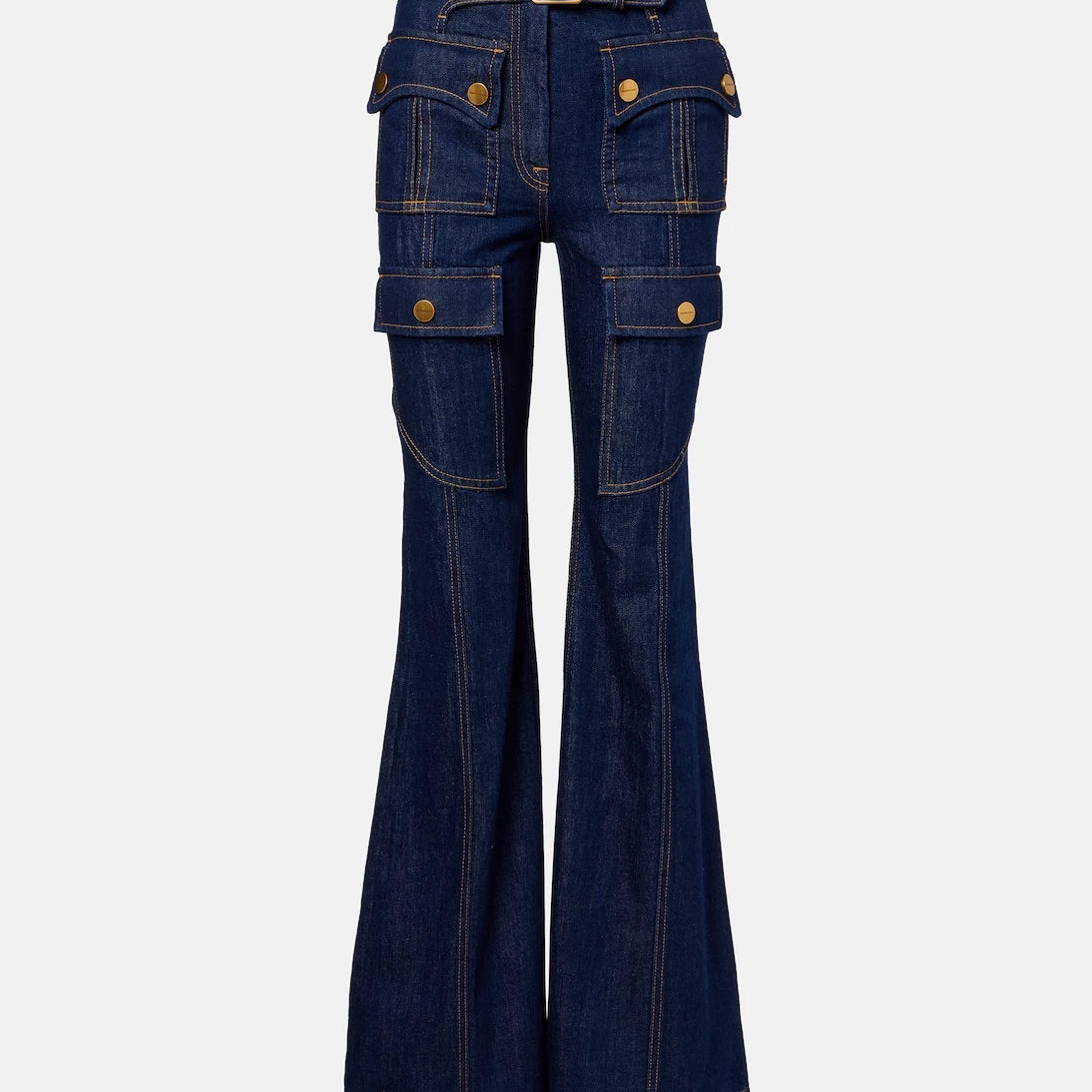 Zimmermann - Luna belted flared jeans