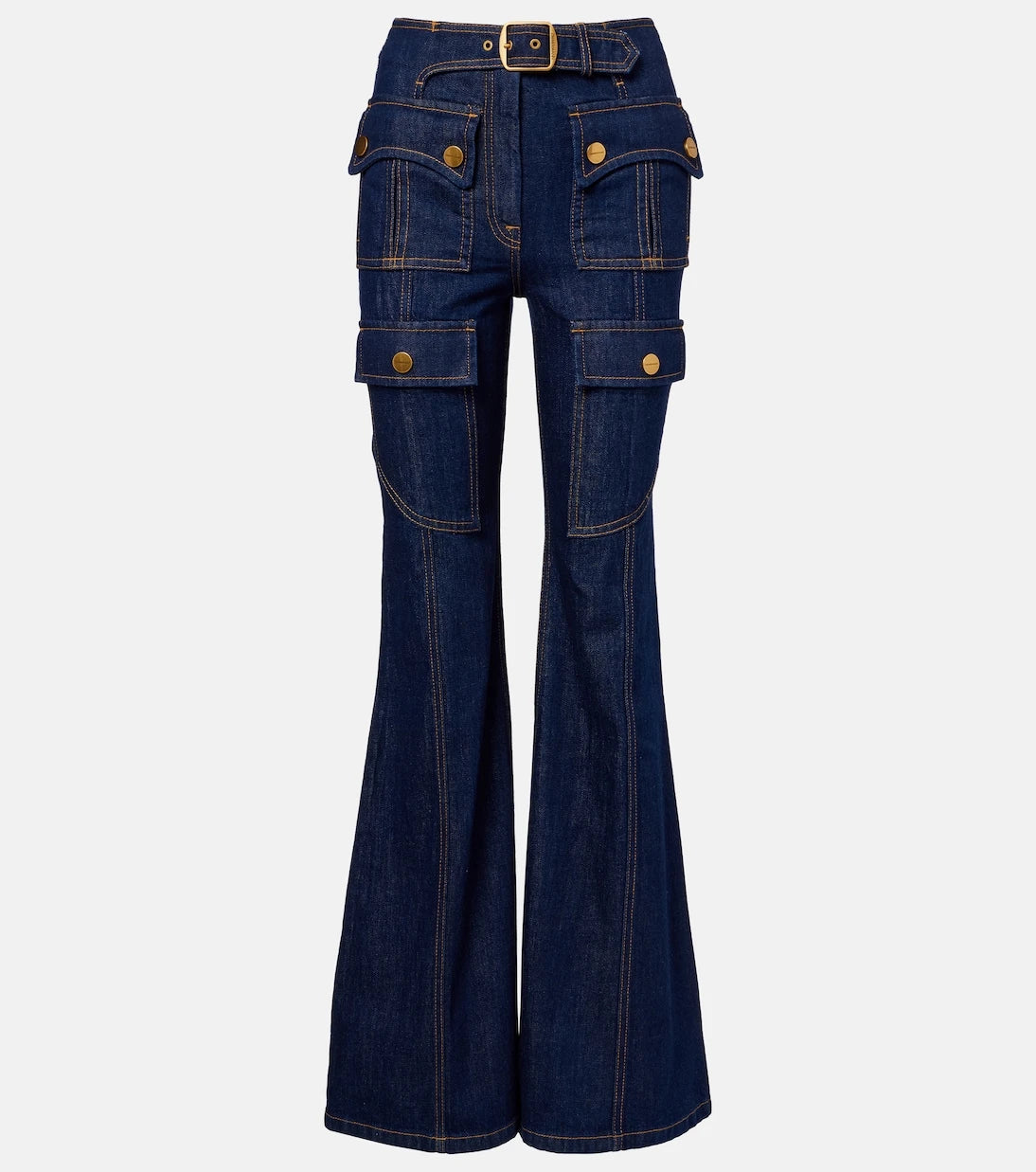 Zimmermann - Luna belted flared jeans