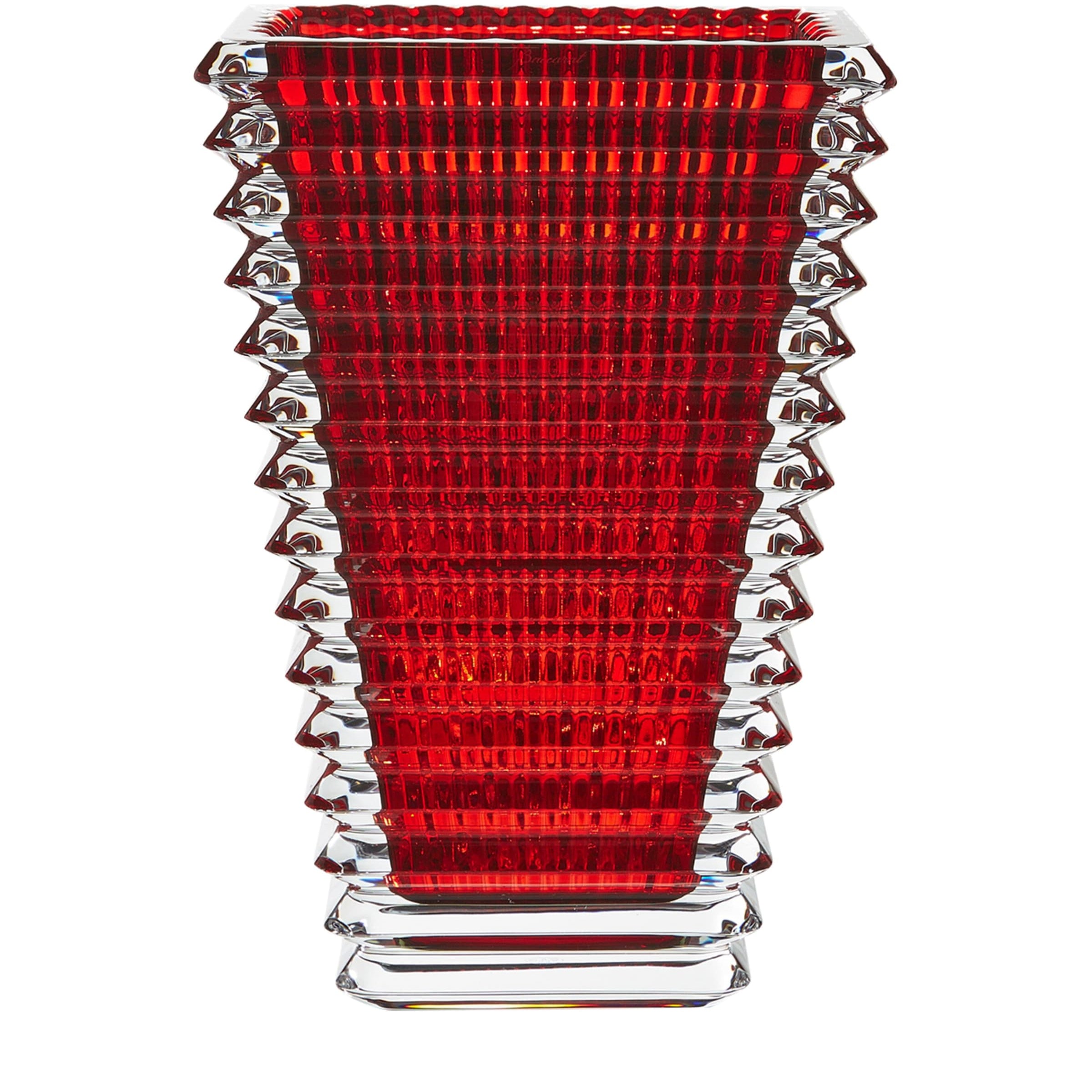 Medium Eye Rectangular Red Vase (20 cm)