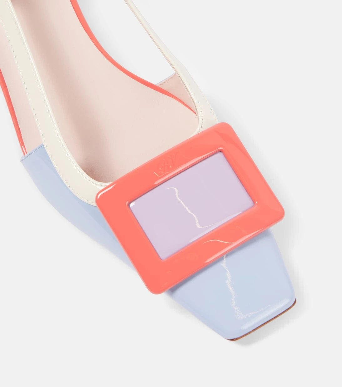 Roger Vivier - Belle Vivier patent leather slingback pumps