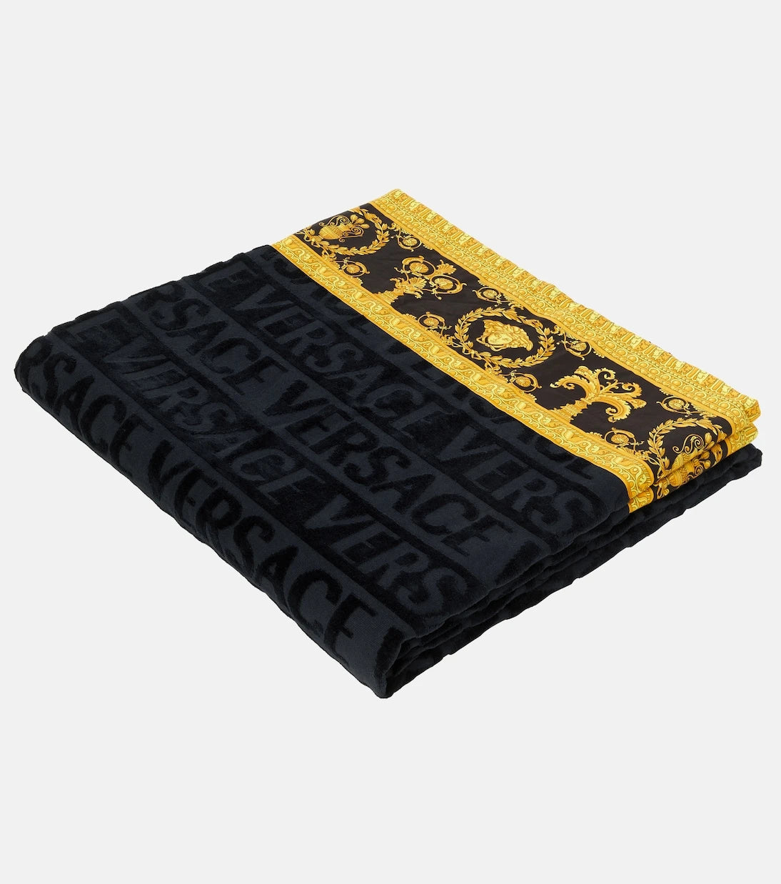 Versace Home - I Love Baroque cotton terry beach towel