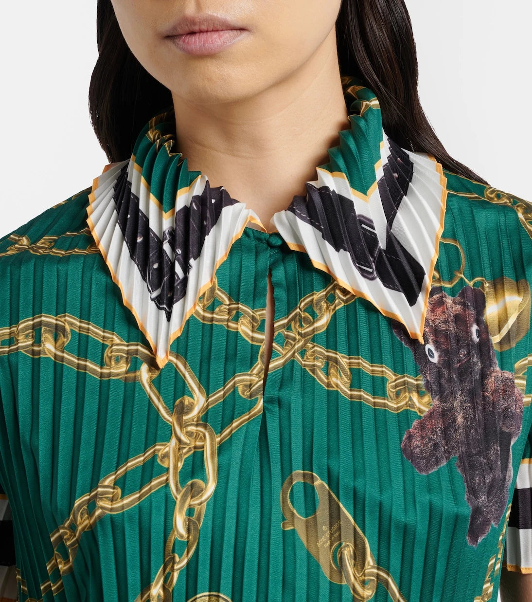 Acne Studios - Printed pleated top