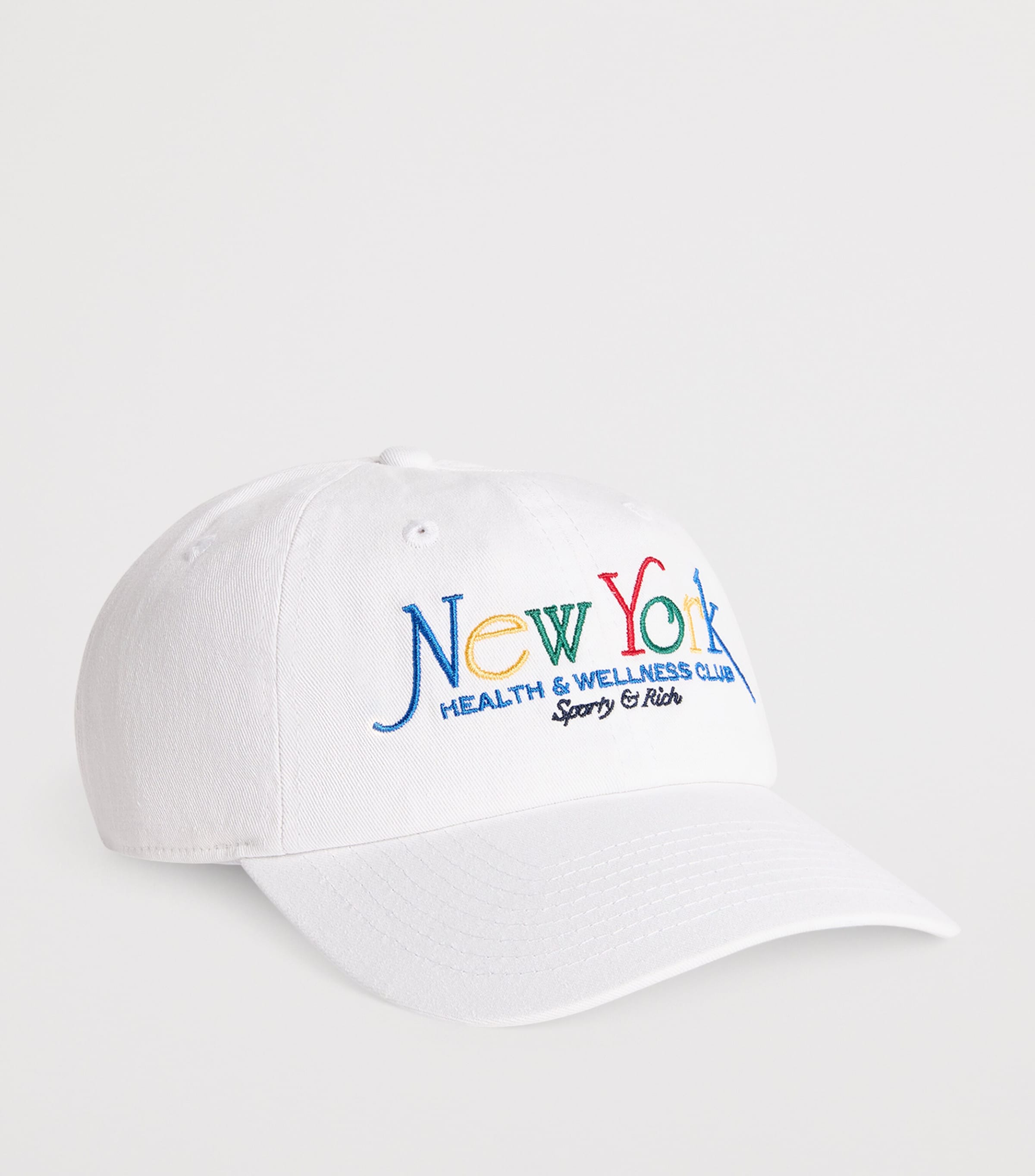 Sporty & Rich Multi Cotton Embroidered Baseball Cap