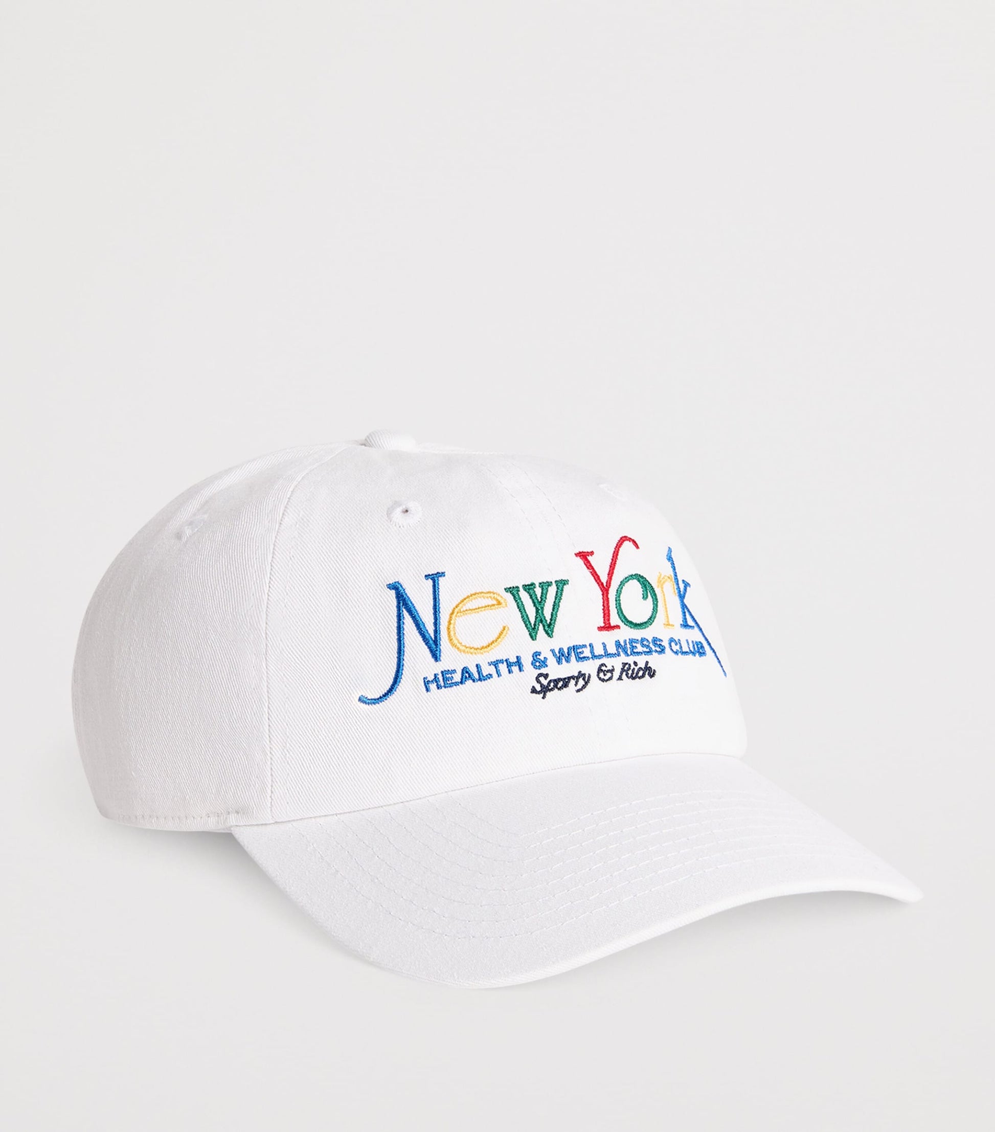 Sporty & Rich Multi Cotton Embroidered Baseball Cap