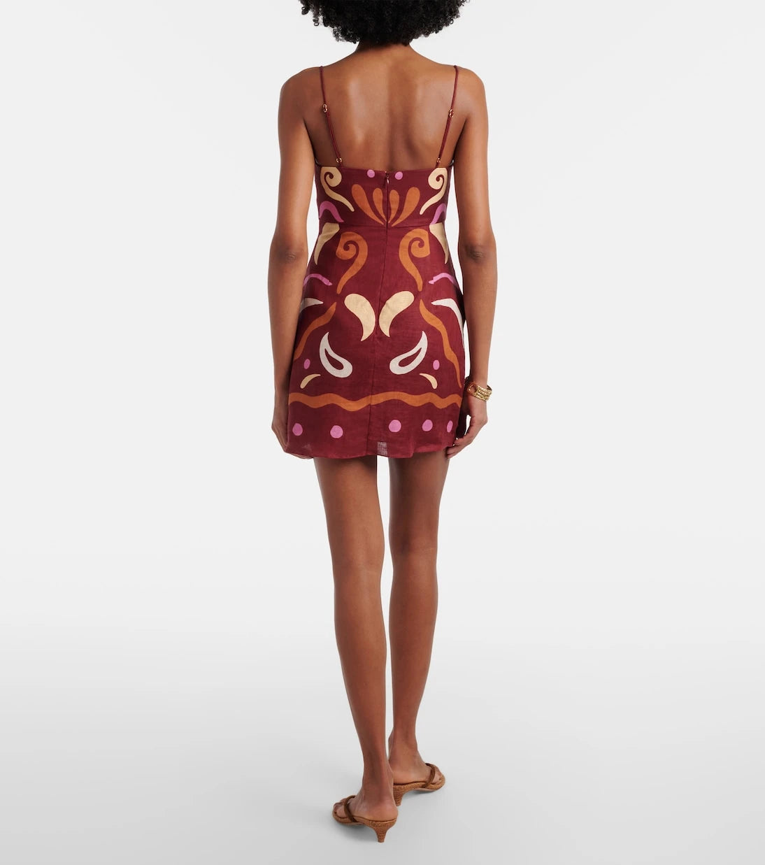 Cala de la Cruz - Lucca printed linen minidress