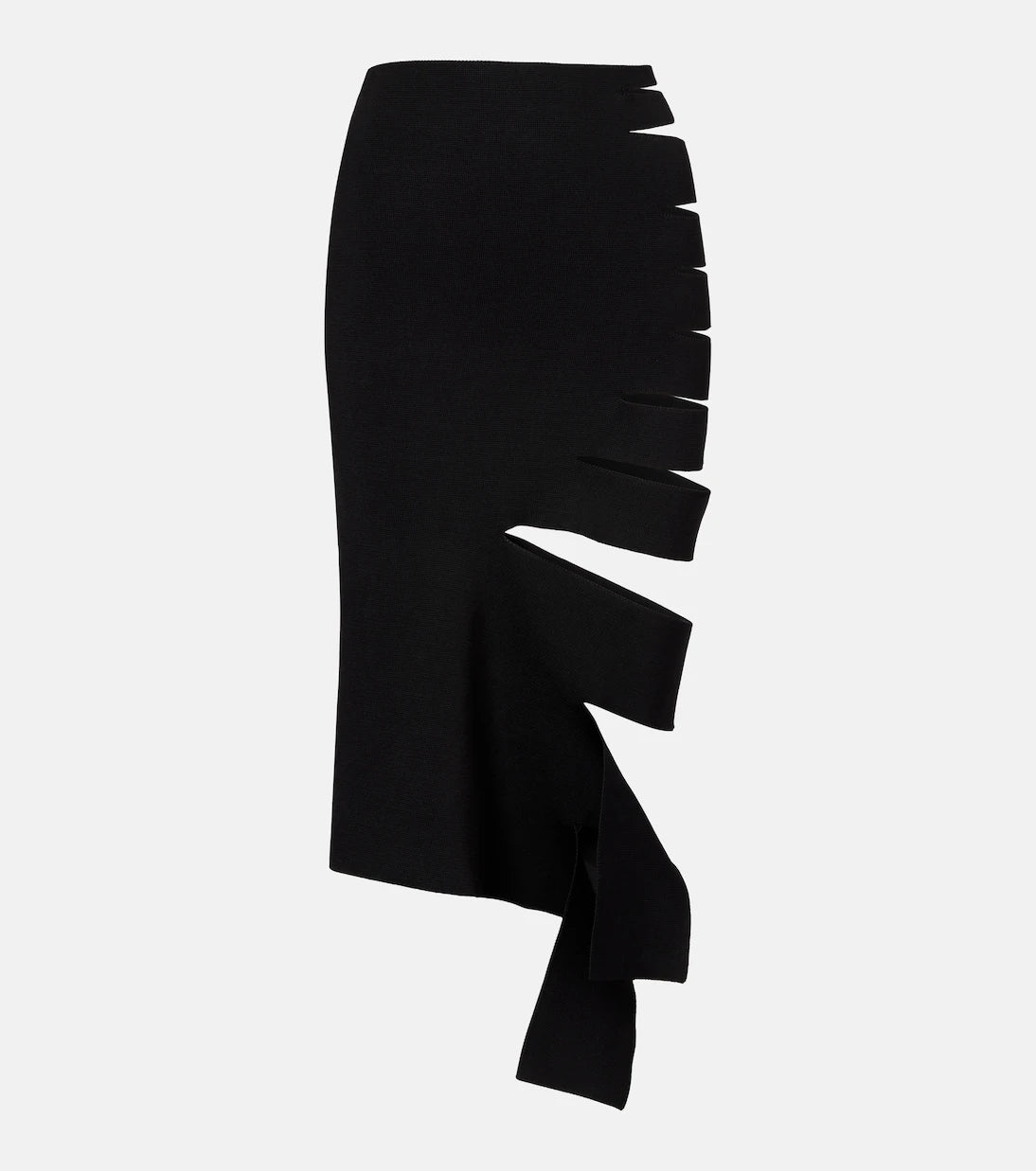Mugler - Cut-out midi skirt