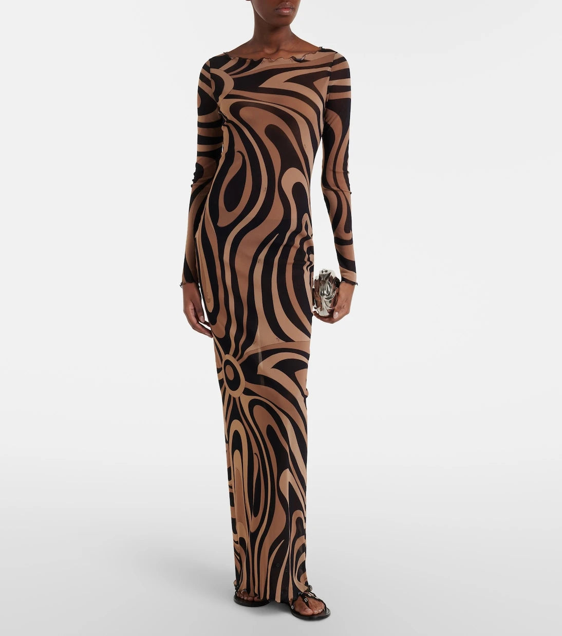 Pucci - Marmo tulle maxi dress