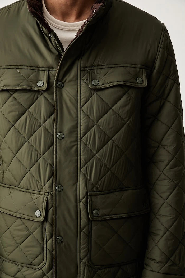 U.S. Polo Assn. Erkek DIAMOND QUILTED FUNNEL Ceket