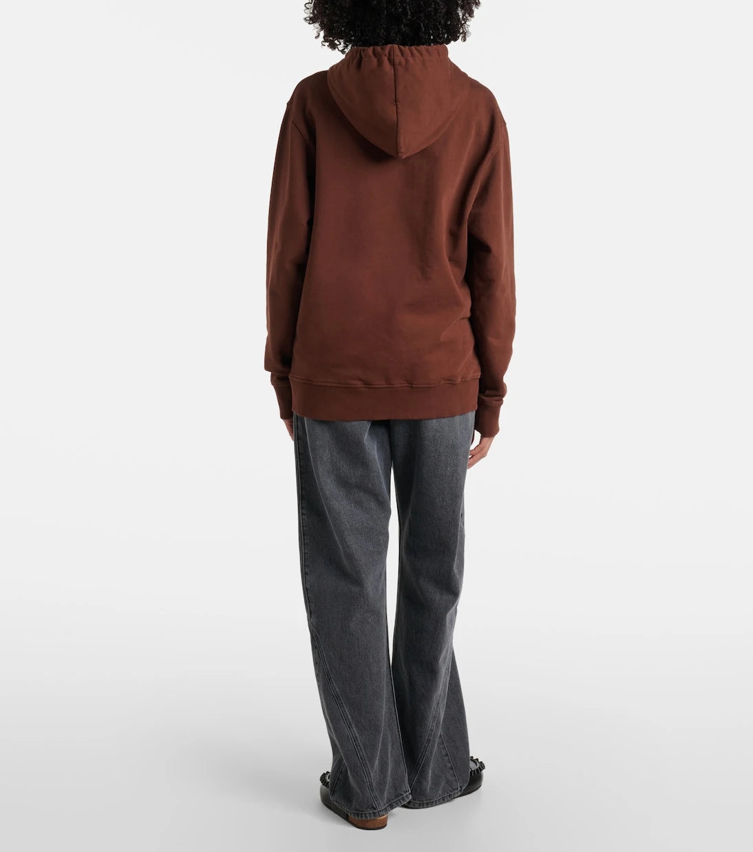 JW Anderson - Printed embroidered cotton jersey hoodie