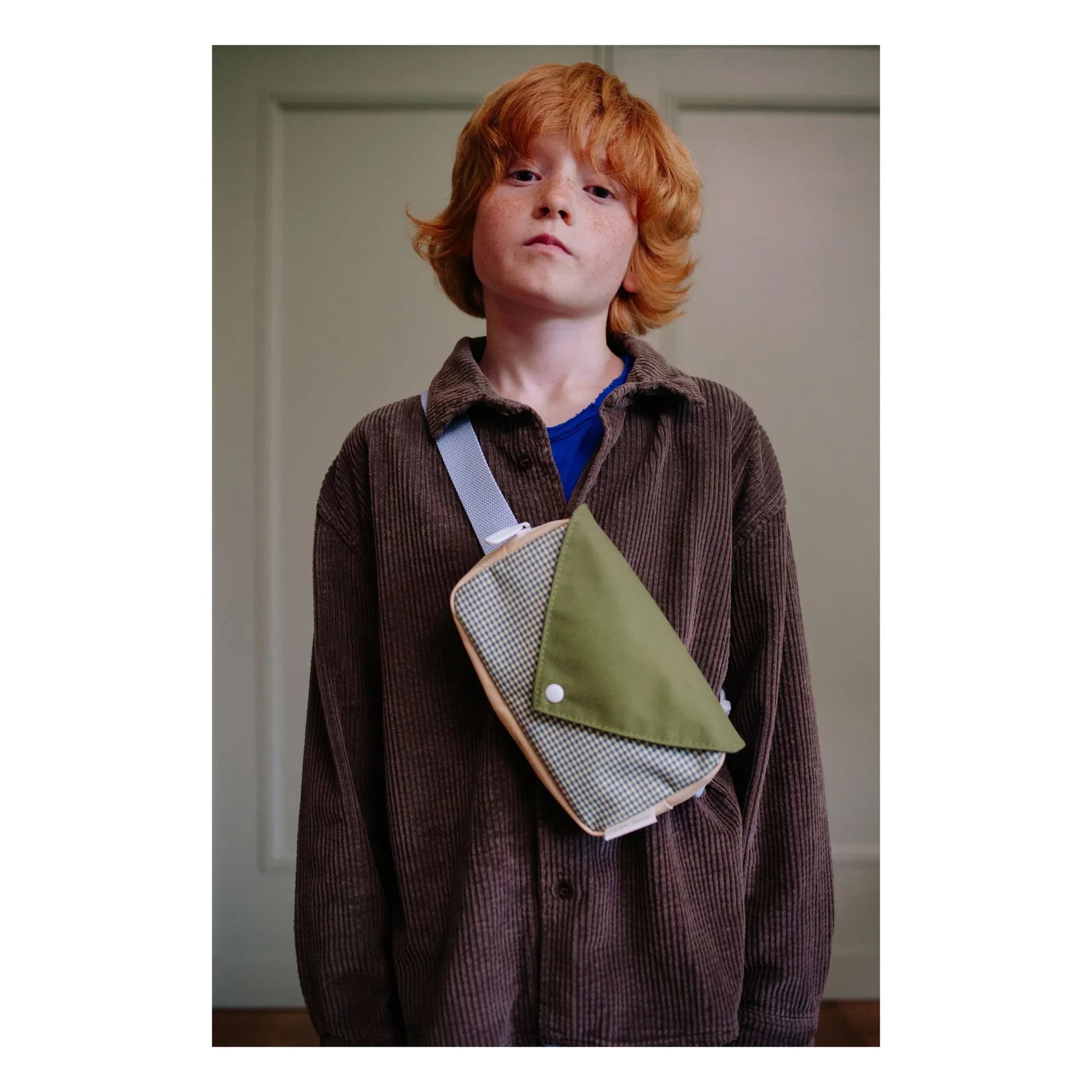 Sticky Lemon - Small Envelope Carreaux Banana Bag | Brown